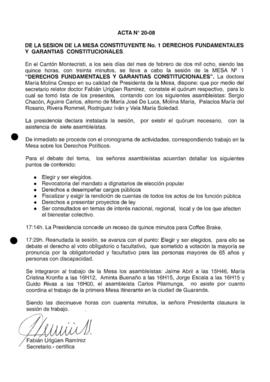 ACTAS MESA 1 DERECHOS FUNDAMENTALES Y GARANTÍAS CONSTITUCIONALES