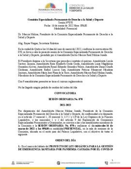 ACTAS COMISIÓN DEL DERECHO A LA SALUD Y DEPORTE