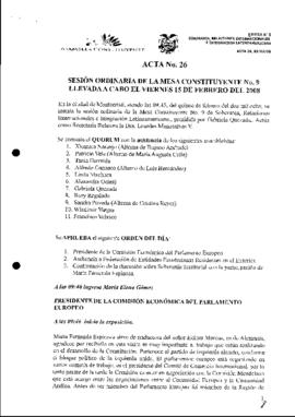 ACTAS MESA 9 DE SOBERANÍA, RELACIONES INTERNACIONALES E INTEGRACIÓN LATINOAMERICANA