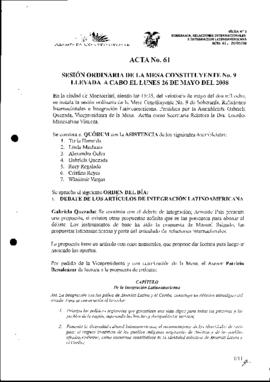 ACTAS MESA 9 DE SOBERANÍA, RELACIONES INTERNACIONALES E INTEGRACIÓN LATINOAMERICANA