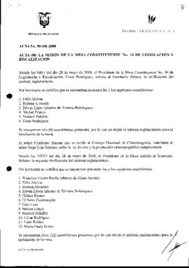 ACTAS MESA 10 DE LEGISLACIÓN Y FISCALIZACIÓN