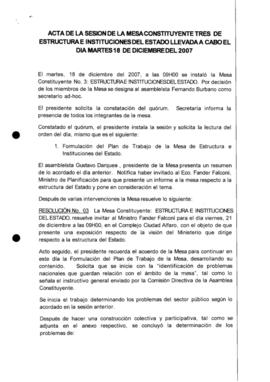 ACTAS MESA 3 ESTRUCTURAS E INSTITUCIONES DEL ESTADO