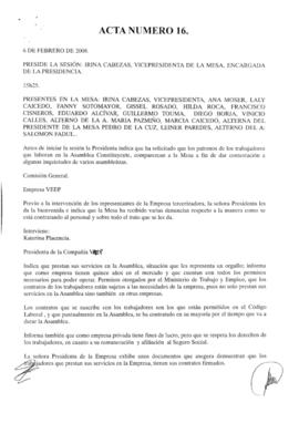 ACTAS MESA 6 DE TRABAJO, PRODUCCIÓN E INCLUSIÓN SOCIAL